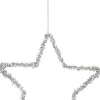 House of Seasons Weihnachtsanhänger Stern silber D 15 cm