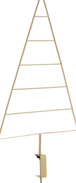 House of Seasons Weihnachtsdeko Tischklemme Weihnachtsbaum gold 40 x 5 x 85 cm