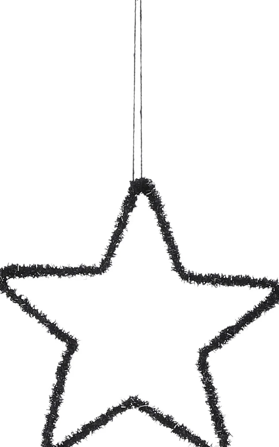 House of Seasons Weihnachtsanhänger Stern schwarz D 15 cm