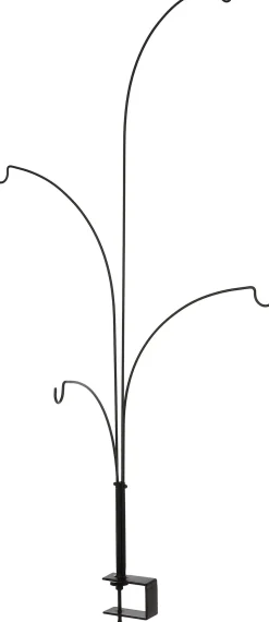 House of Seasons Weihnachtsdeko Tischklemme schwarz 4 Haken 46 x 5 x 84 cm