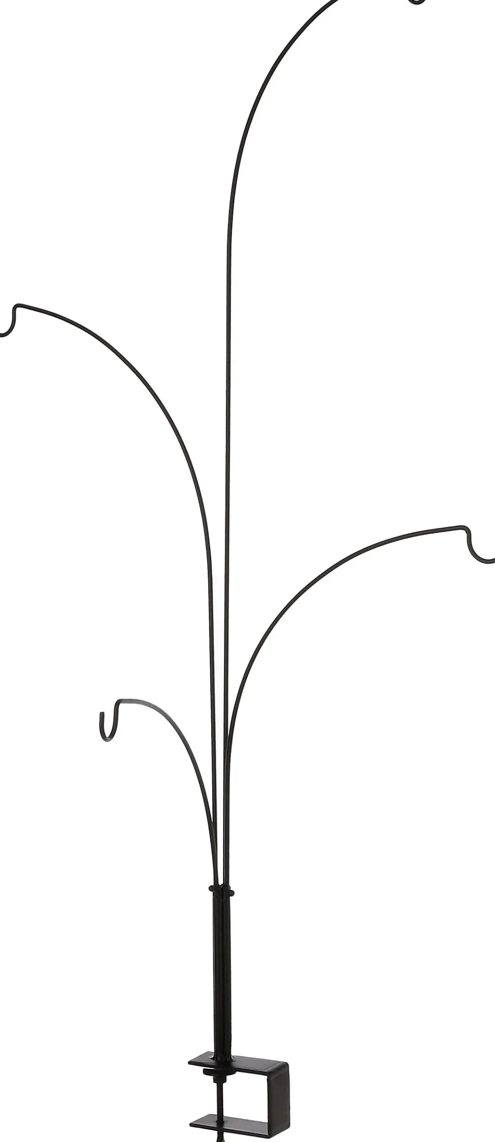 House of Seasons Weihnachtsdeko Tischklemme schwarz 4 Haken 46 x 5 x 84 cm