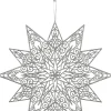 House of Seasons Weihnachtsbaumschmuck Schneeflocke silber D 49 cm