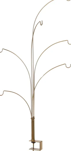 House of Seasons Weihnachtsdeko Tischklemme gold 6 Haken 46 x 5 x 84 cm