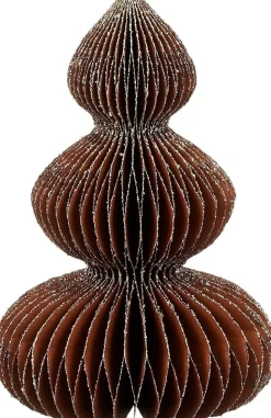 House of Seasons Weihnachtsdeko Baum Rocco braun D 13 H 20 cm