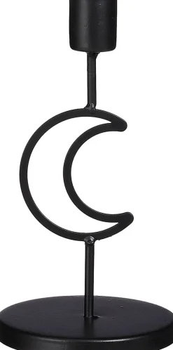 House of Seasons Kerzenständer schwarz D 9 H 17 cm