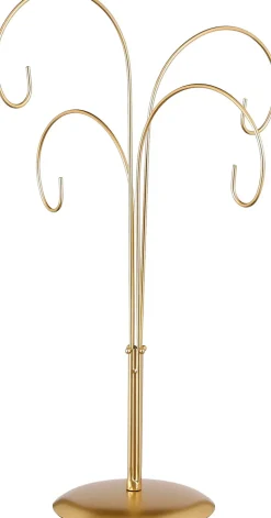 House of Seasons Weihnachtskugel-Ständer Nori gold D 30 H 46 cm