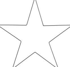 House of Seasons Weihnachtsstern schwarz 50 x 0,5 x 48 cm