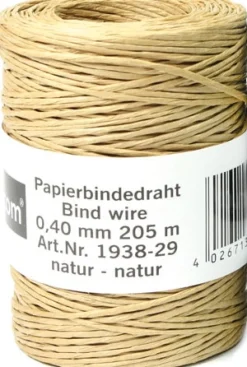 H&R the-wire-man Papierbindedraht Kristina beige 205 m