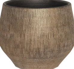 HS Blumentopf Hamar gold D 15 H 13 cm