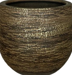 HS Blumentopf Lissabon D 28 H 27 cm braun