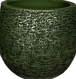 HS Blumentopf Lissabon D 28 H 27 cm grün