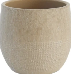 HS Blumentopf Lugo beige D 39 H 36 cm
