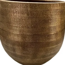 HS Blumentopf Nagano gold D 32 H 30 cm