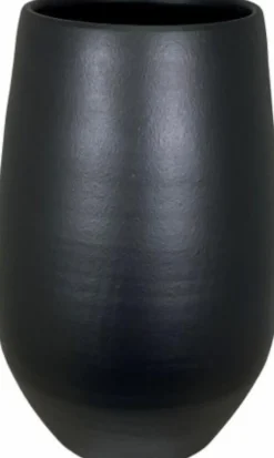 HS Blumentopf Petra schwarz D 27 H 45 cm
