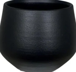 HS Blumentopf Petra schwarz D 33 H 31 cm