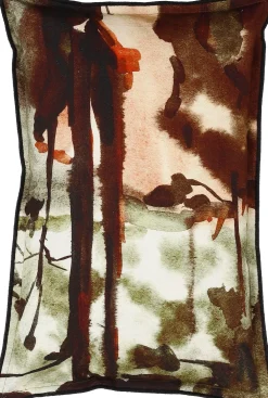 In the Mood Collection Dekokissen Foresta grün/braun/rot 35 x 55 cm