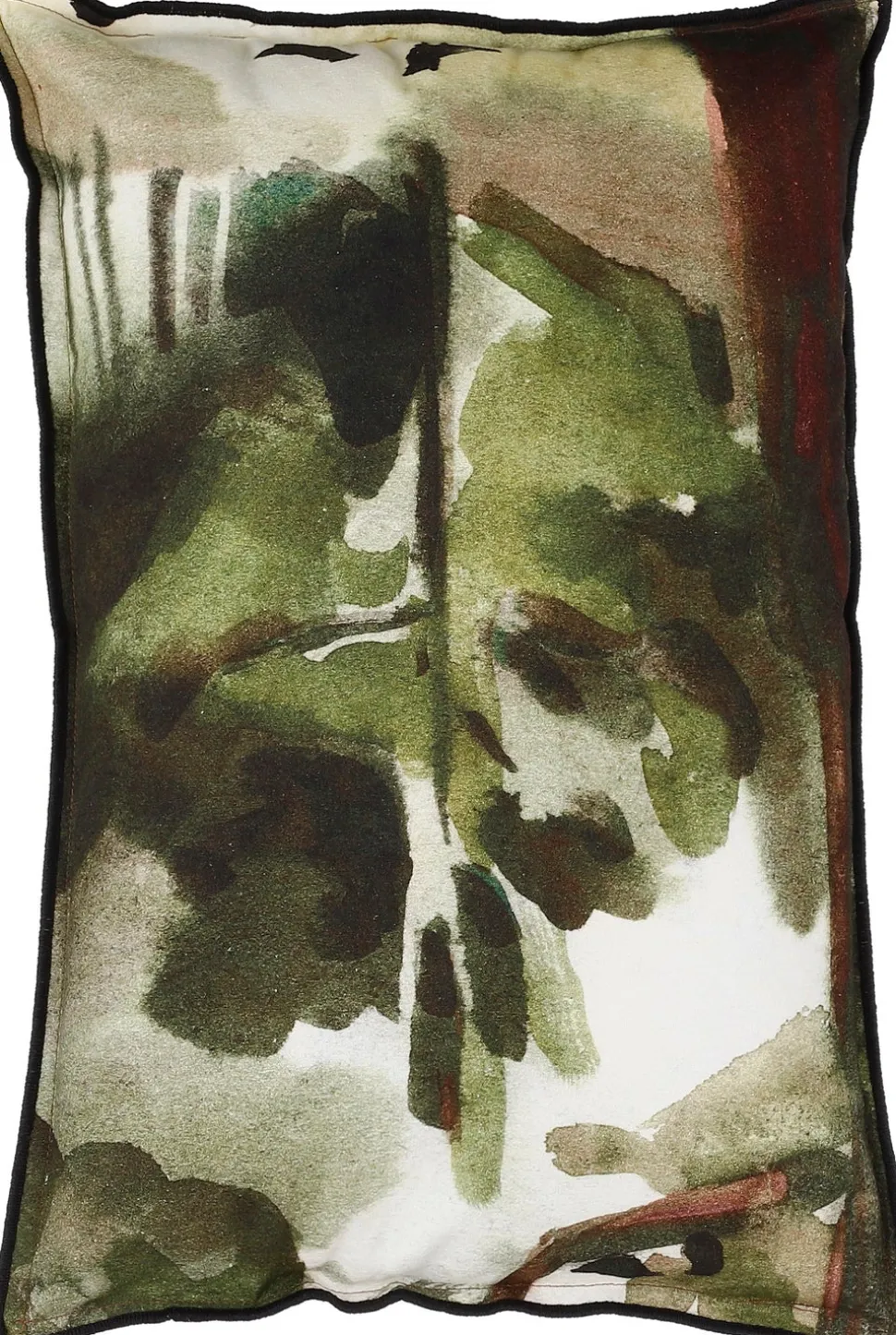 In the Mood Collection Dekokissen Foresti grün/braun/rood 35 x 55 cm