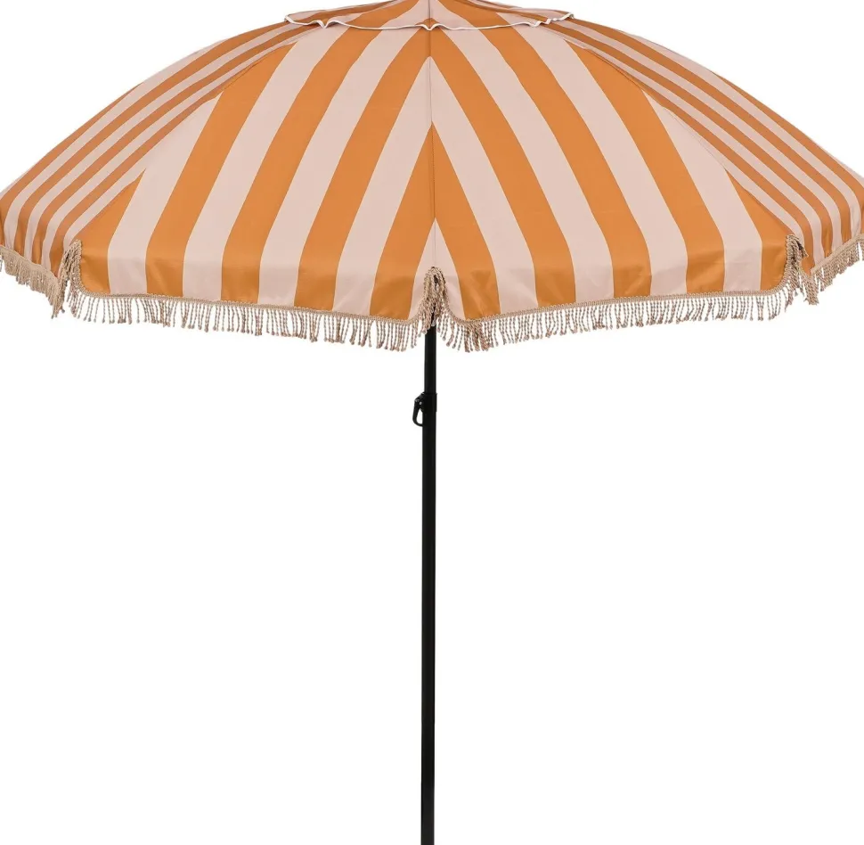 In the Mood Collection Sonnenschirm Rissy braun weiße Streifen 30+UV D 220 cm