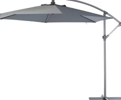 Intratuin Ampelschirm Milano 3m UPF 80+ grau