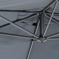 Intratuin Ampelschirm Milano 3m UPF 80+ grau