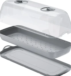 Intratuin Anzuchtkasten mit Deckel grau 51,1 x 19,6 x 18,5 cm