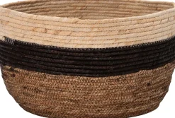 Intratuin Aufbewahrungskorb Didi naturell / schwarz / weiß D 26 H 16 cm