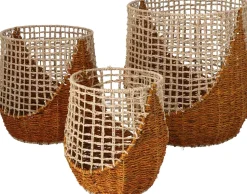 Intratuin Aufbewahrungskorb Mel natur / braun D 35 H 35 cm