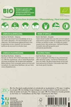 Intratuin Basilikum rot (Basilicum 'Red Rubin') (BIO) Samen