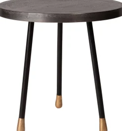 Intratuin Beistelltisch Kinzo grau / schwarz D 40 H 40 cm