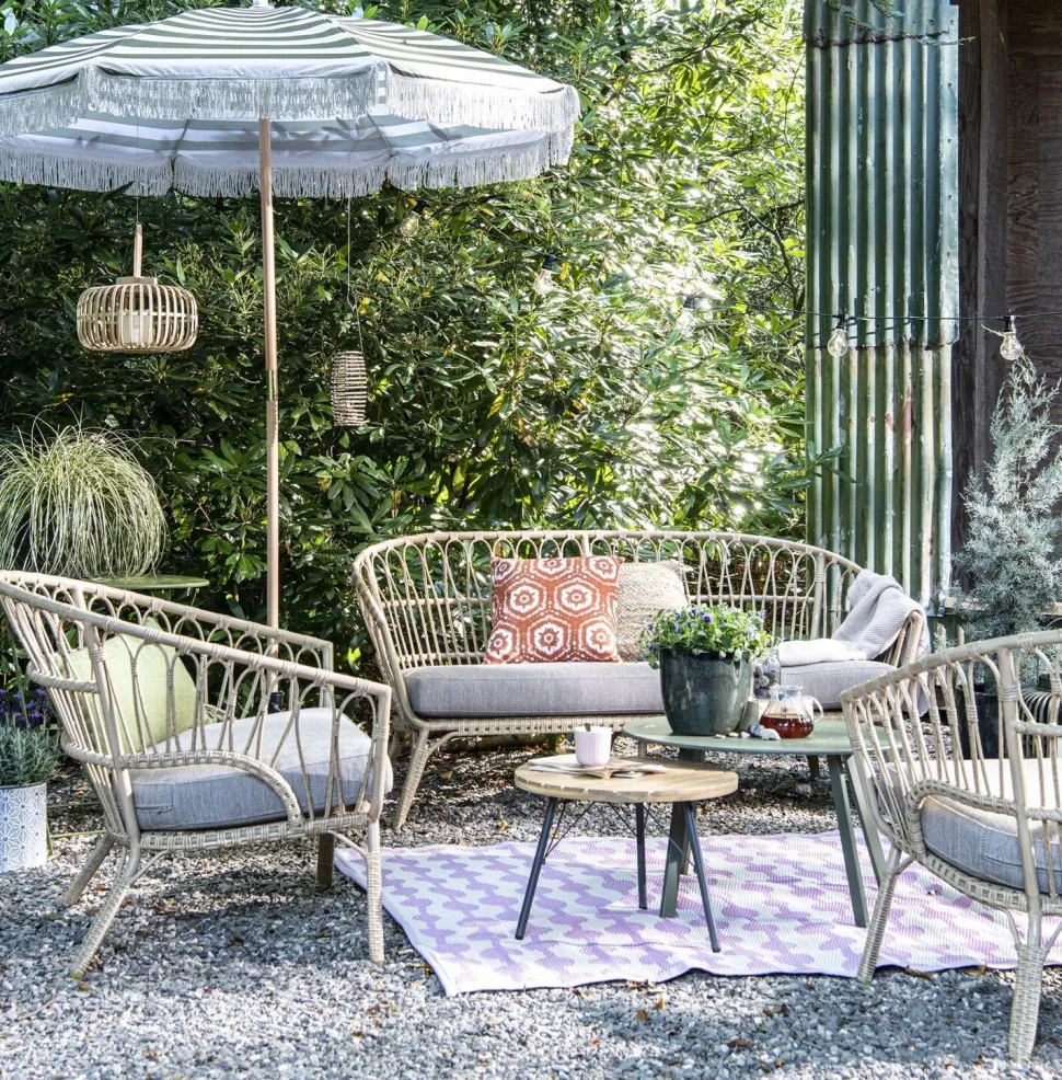 Intratuin Beistelltisch Latte grün D 70 H 40 cm