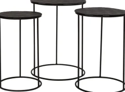 Intratuin Beistelltisch Milou schwarz D 40 H 54 cm