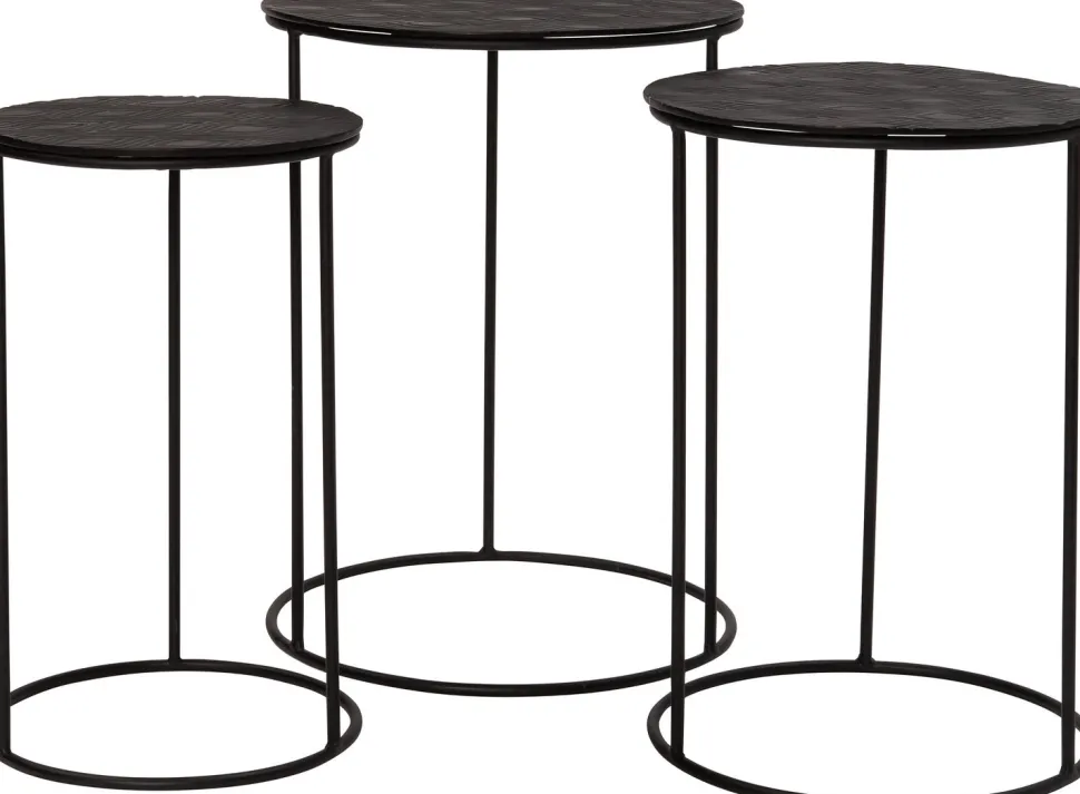 Intratuin Beistelltisch Milou schwarz D 40 H 54 cm