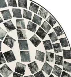 Intratuin Beistelltisch Mosaik schwarz D 30 cm H 66 cm
