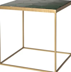 Intratuin Beistelltisch Silka grün / gold 45 x 40 x 45 cm