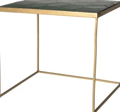 Intratuin Beistelltisch Silka grün / gold 56 x 46 x 50 cm