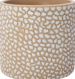 Intratuin bloempot Maren creme D 17,5 H 16 cm