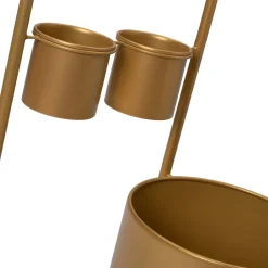 Intratuin Blumenständer Nena gold D 28 H 85 cm