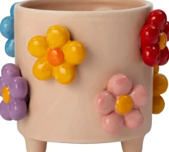 Intratuin Blumentopf auf Füßen Teddie rosa D 17,2 H 14,5 cm