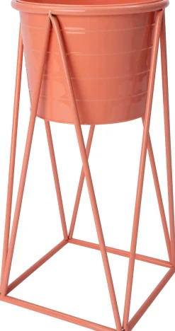 Intratuin Blumentopf auf Beinen Mavi orange 23 x 23 x 47 cm