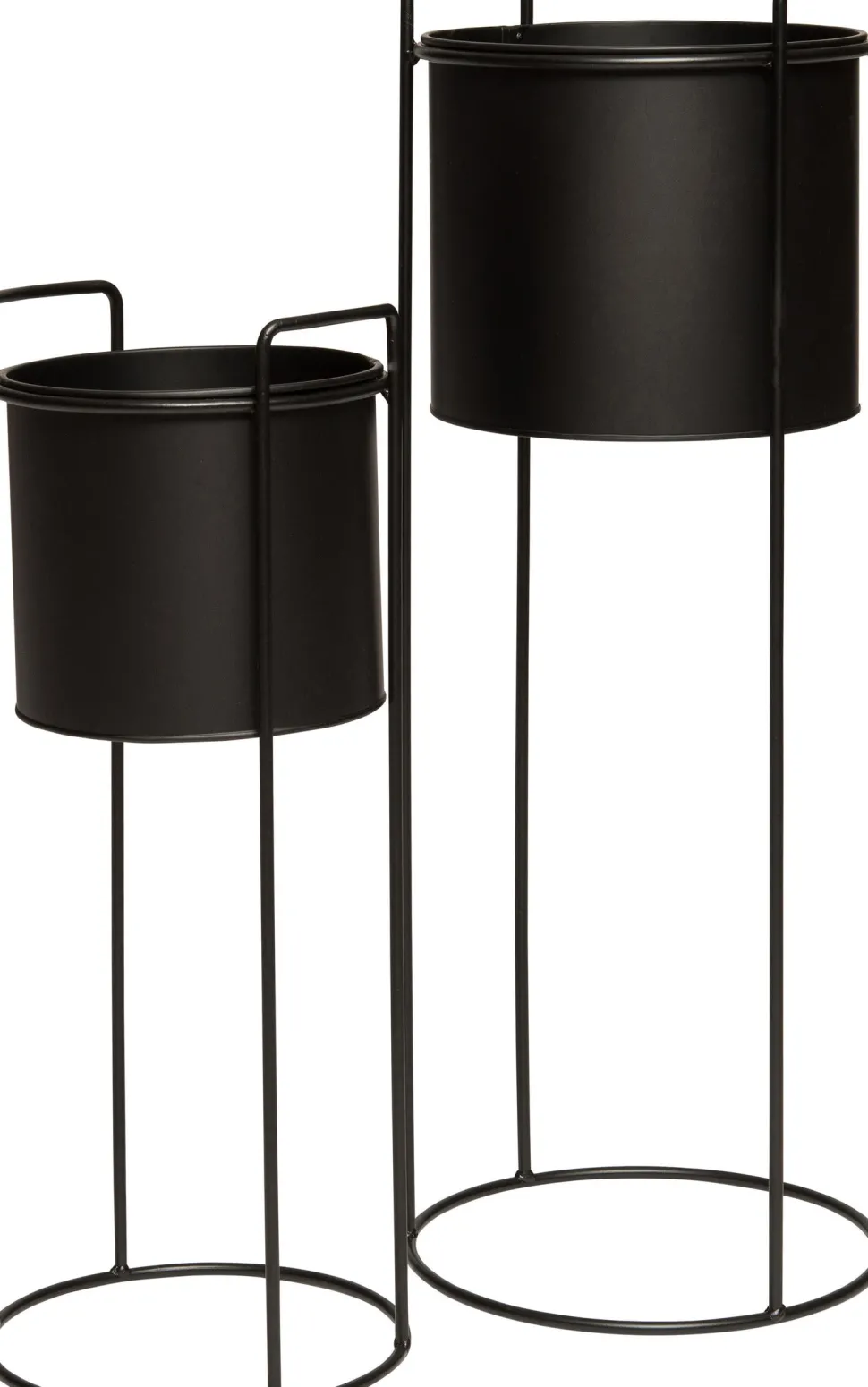 Intratuin Blumentopf auf Ständer D 23 cm H 65 cm schwarz