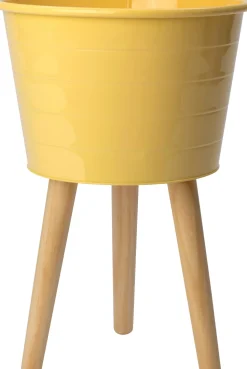 Intratuin Blumentopf auf Beinen Mavi gelb D 31 H 45 cm