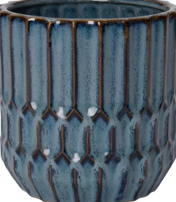 Intratuin Blumentopf Bibi blau D 14 H 14,5 cm