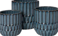 Intratuin Blumentopf Bibi blau D 14 H 14,5 cm