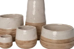 Intratuin Blumentopf Bobby braun D 23 H 11,5 cm