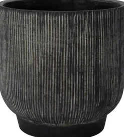 Intratuin Blumentopf Cort schwarz D 21 H 21 cm