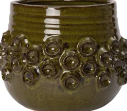 Intratuin Blumentopf Dante grün D 21,5 H 17 cm