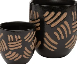 Intratuin Blumentopf Dio D 10,5 cm H 11,5 cm schwarz