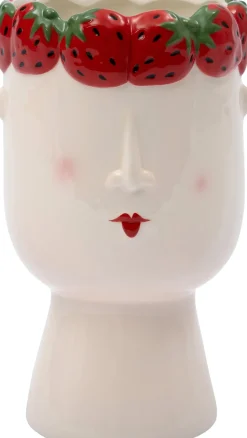 Intratuin Blumentopf Erdbeere multi 13,6 x 12,7 x 22,1 cm