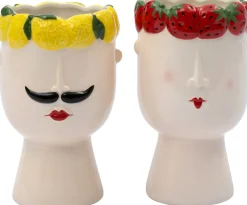 Intratuin Blumentopf Erdbeere multi 13,6 x 12,7 x 22,1 cm