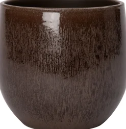 Intratuin Blumentopf Feda braun D 28 H 28 cm